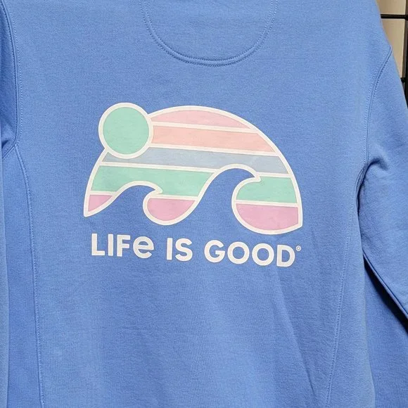 Life is Good W's Colorful Wave Simply True Fleece Zip Hoodie - Picture 6 of 9